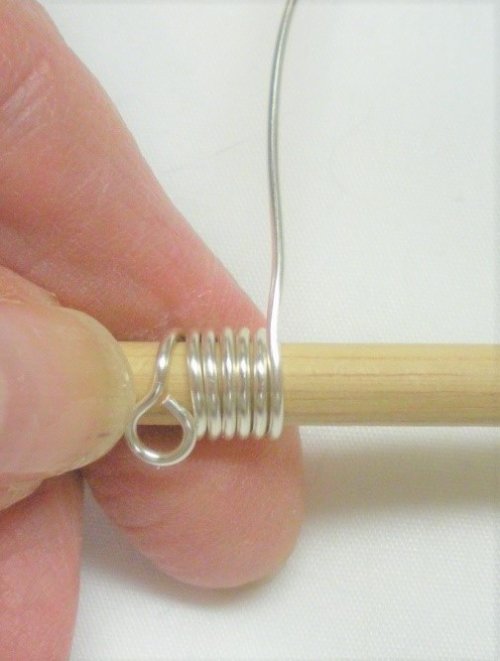 Judy Larson's Make Simple Wire Slide Bails - , Findings & Components, Toggles & Clasps, Earwire & Headpin, Coiling, Coiling Wire, Wire Coiling, simple slide bails